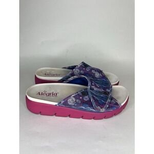 Alegria AIR-267 AIRIE Such A Monet Women 41 US 10 Comfort Platform Slide Sandals